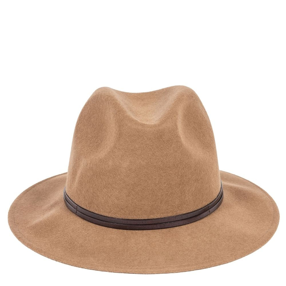 Chapeau feutre - lien cuir