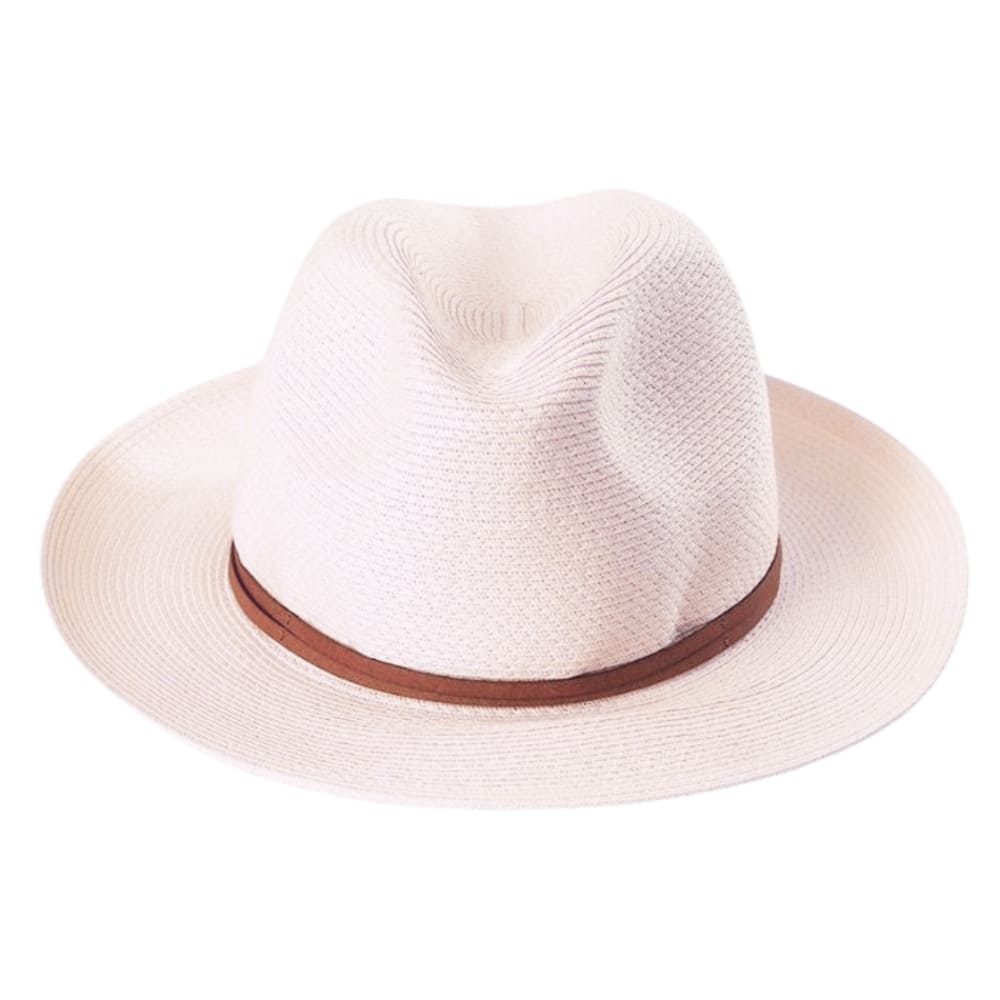 Chapeau en papier - lien cuir