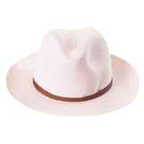 Chapeau en papier - lien cuir