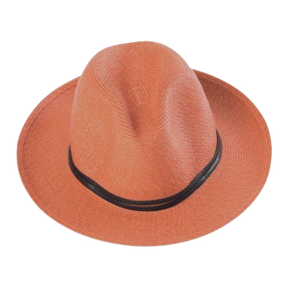 Chapeau en papier - lien cuir