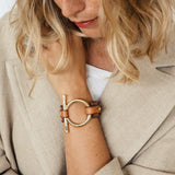 Bracelet Oméga en cuir