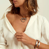 Collier cuir Sunrise