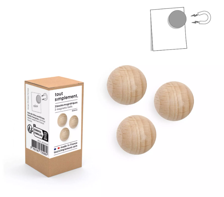 Coffret 3 petits magnets