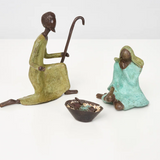 Crèche de Noël Sainte Famille en bronze