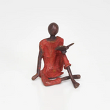 Sculpture l'enfant au livre
