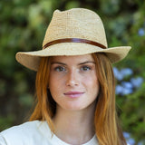 Chapeau raphia naturel