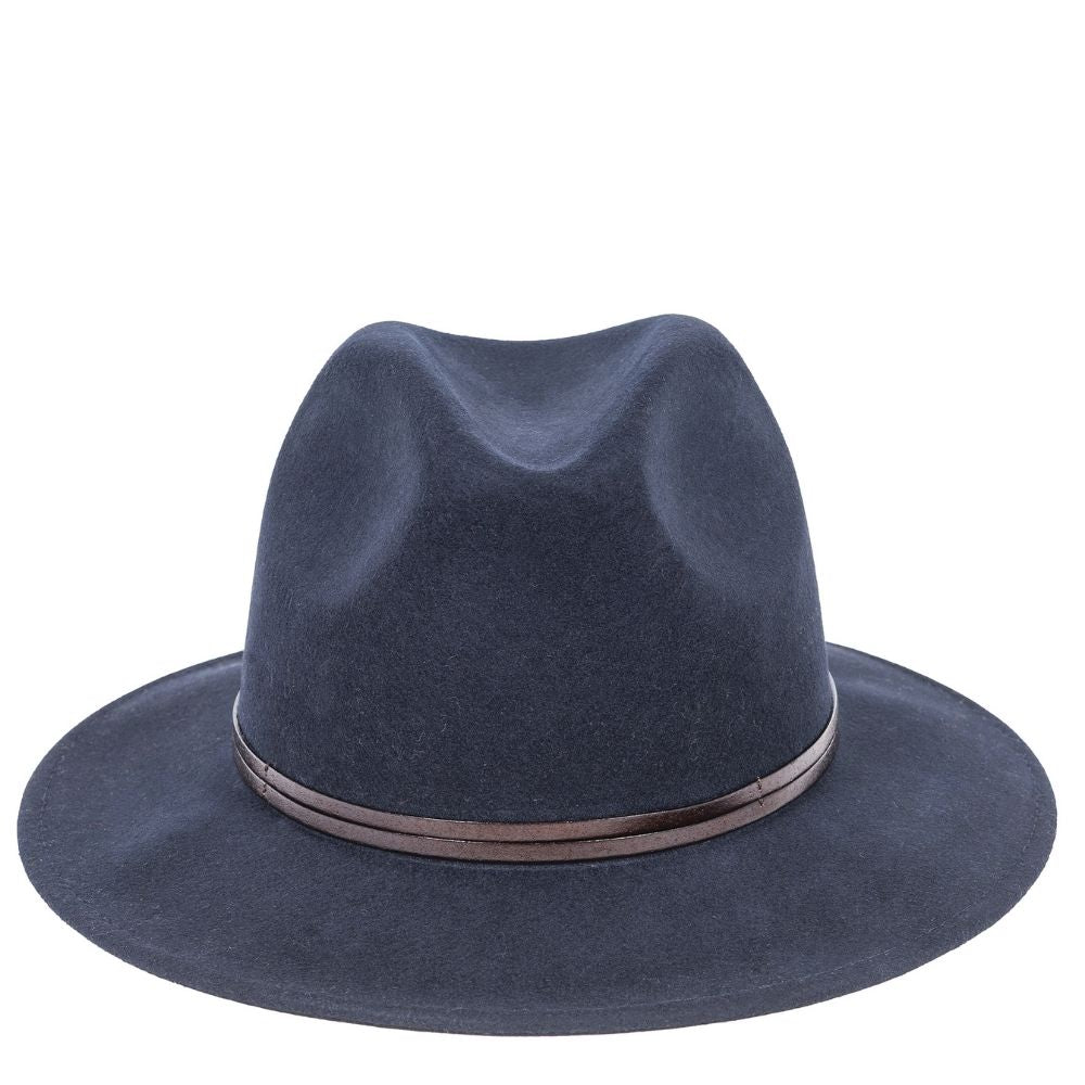 Chapeau feutre - lien cuir