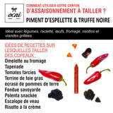Assaisonnement à tailler - Piment d'Espelette & Truffe noire