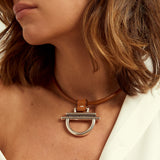 Collier cuir Sunrise