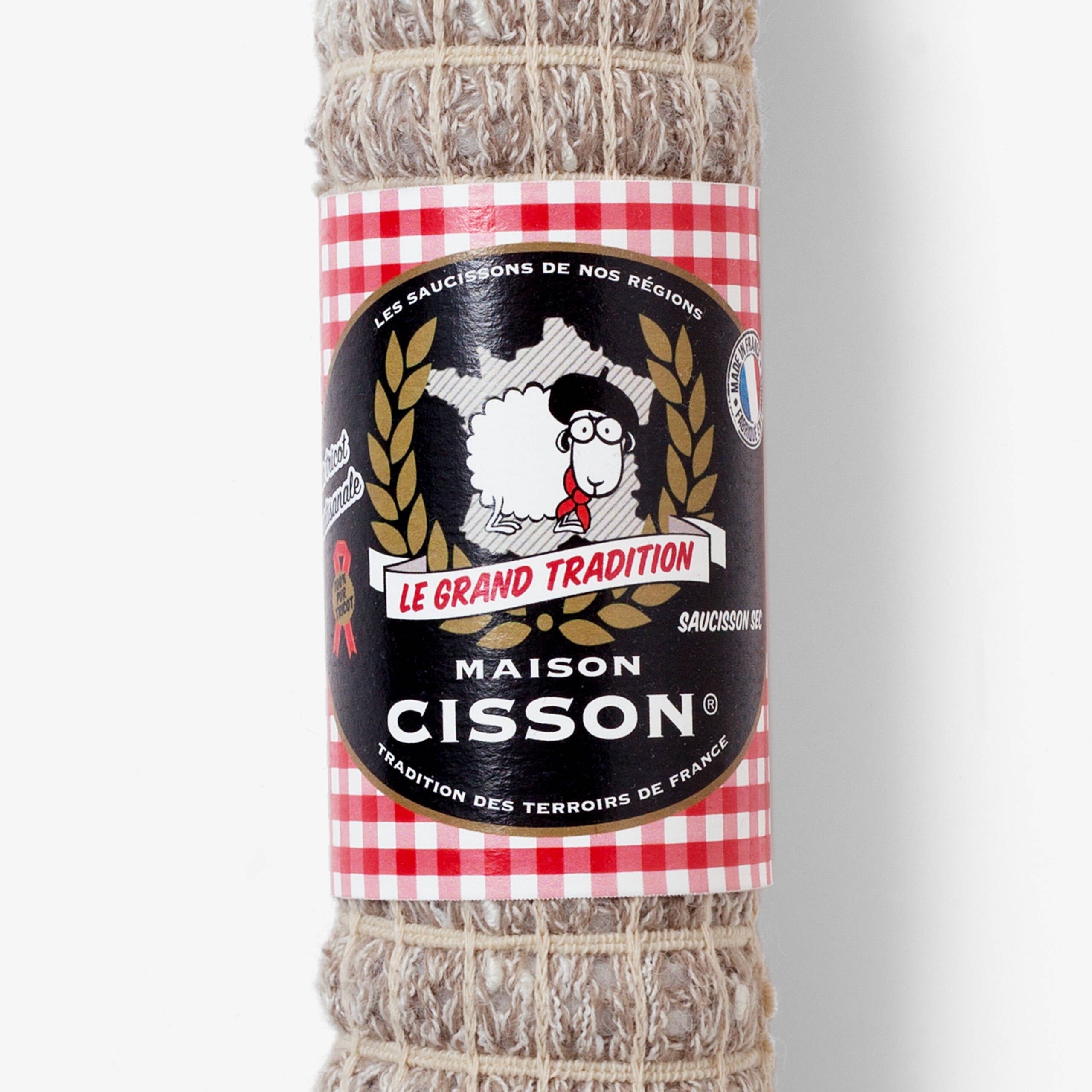 Faux saucisson en laine grand tradition - Maison Cisson 