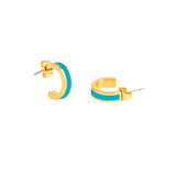 Mini bangle hoop earrings