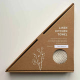 Linen honeycomb tea towel