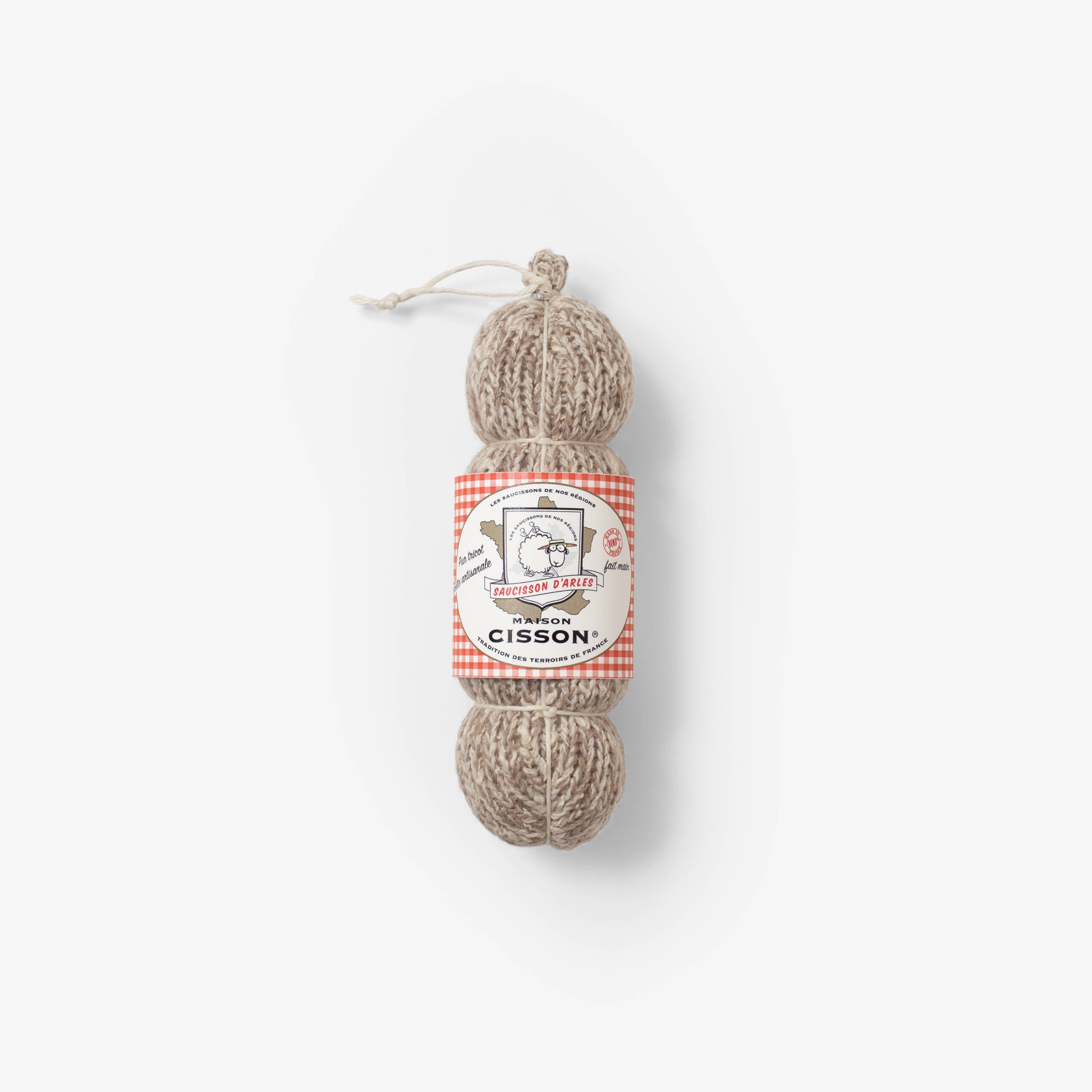 Saucisson d'Arles tricoté en laine - Maison cisson