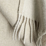 Plaid double face en laine recyclé