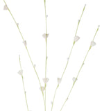 Branche papier et bouton blanc