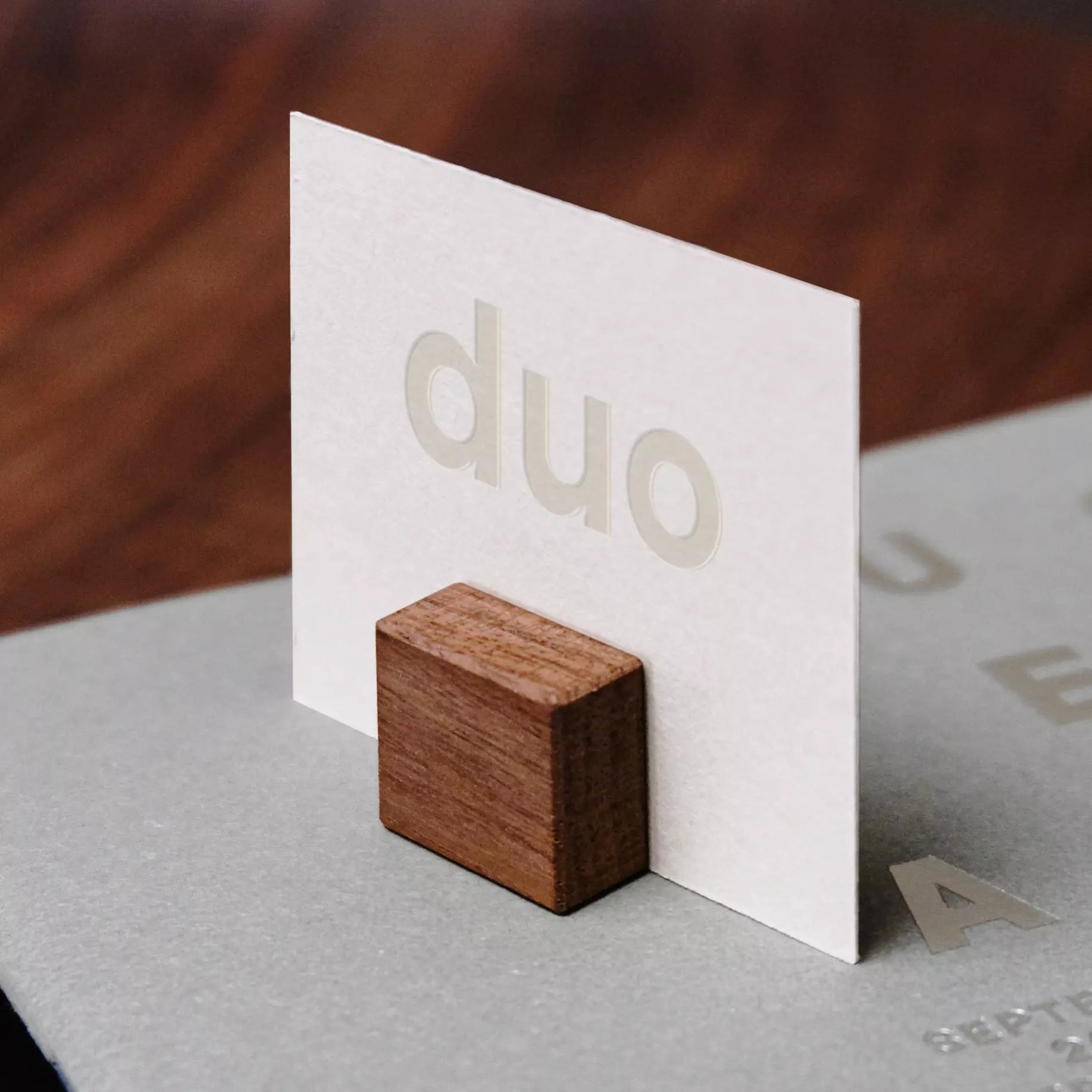 Porte photo magnétique duo en bois