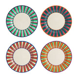 Lot de 4 assiettes plates - Melamine