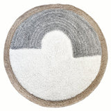 Tapis rond en laine de jute