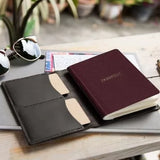 Leather passport holder