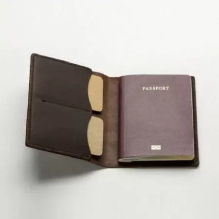 Leather passport holder