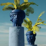 Vase en terre cuite - Bleu