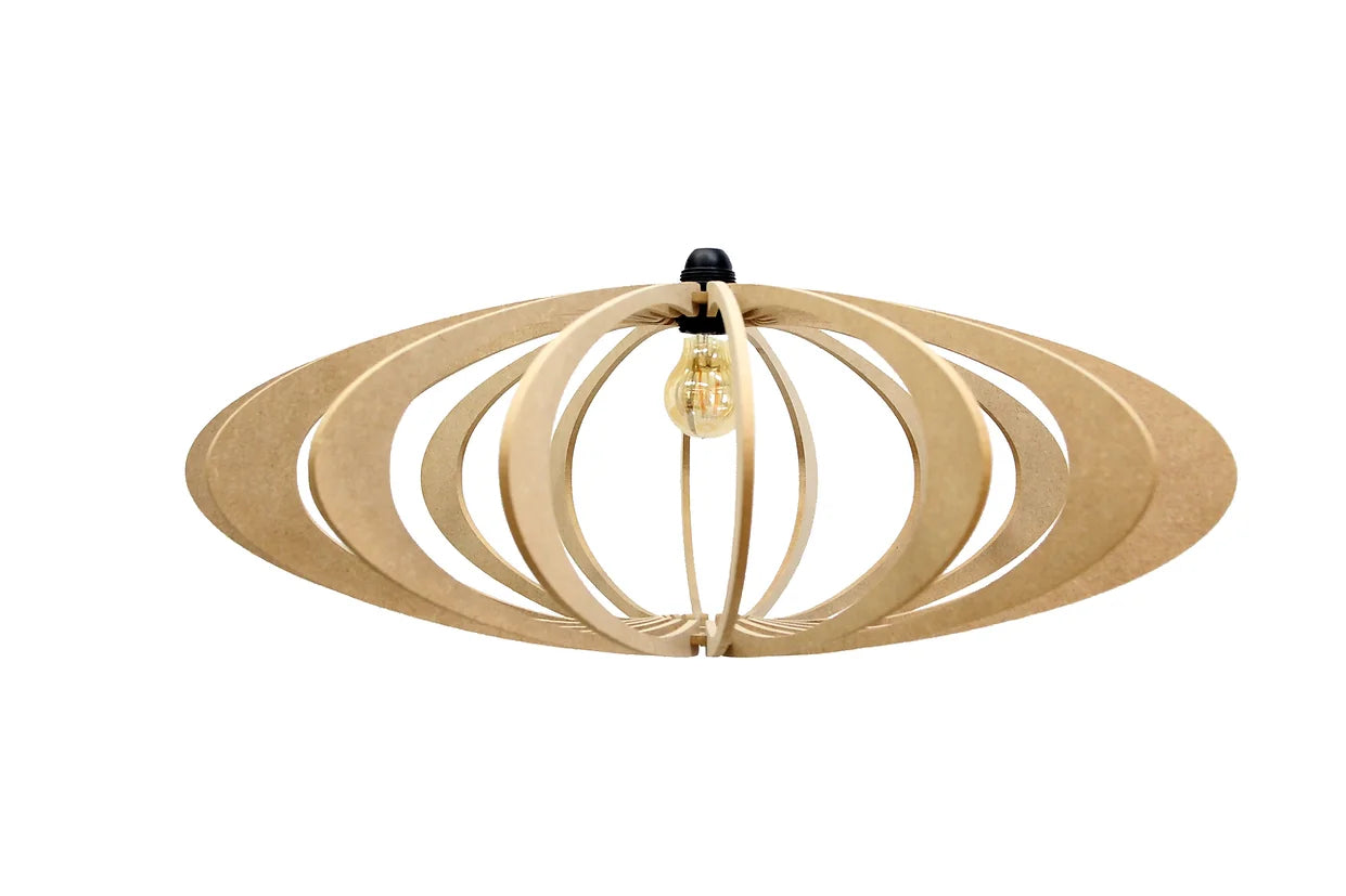 décoration, luminaire suspension rif rolling bois brut
