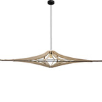 décoration, luminaire suspension rif singing bois brut