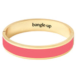 Bijoux - bracelet ovale bangle à fermoir rose ispahan