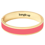 Bijoux - bracelet ovale bangle à fermoir rose ispahan