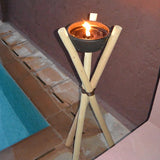 Outdoor brazier candle