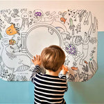 Décoration enfant, coloriage, drôle de bouilles