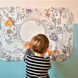 Décoration enfant, coloriage, drôle de bouilles