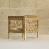 Rattan side table