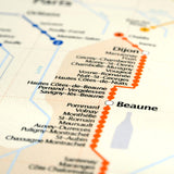 Plan de métro du Vignoble de France