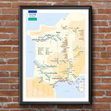 Plan de métro du Vignoble de France