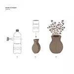 Vase carton recyclé - Classique