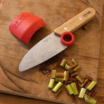 opinel, coffret pour apprendre la cuisine aux enfants, couteau de cuisine et protège doigts rouge