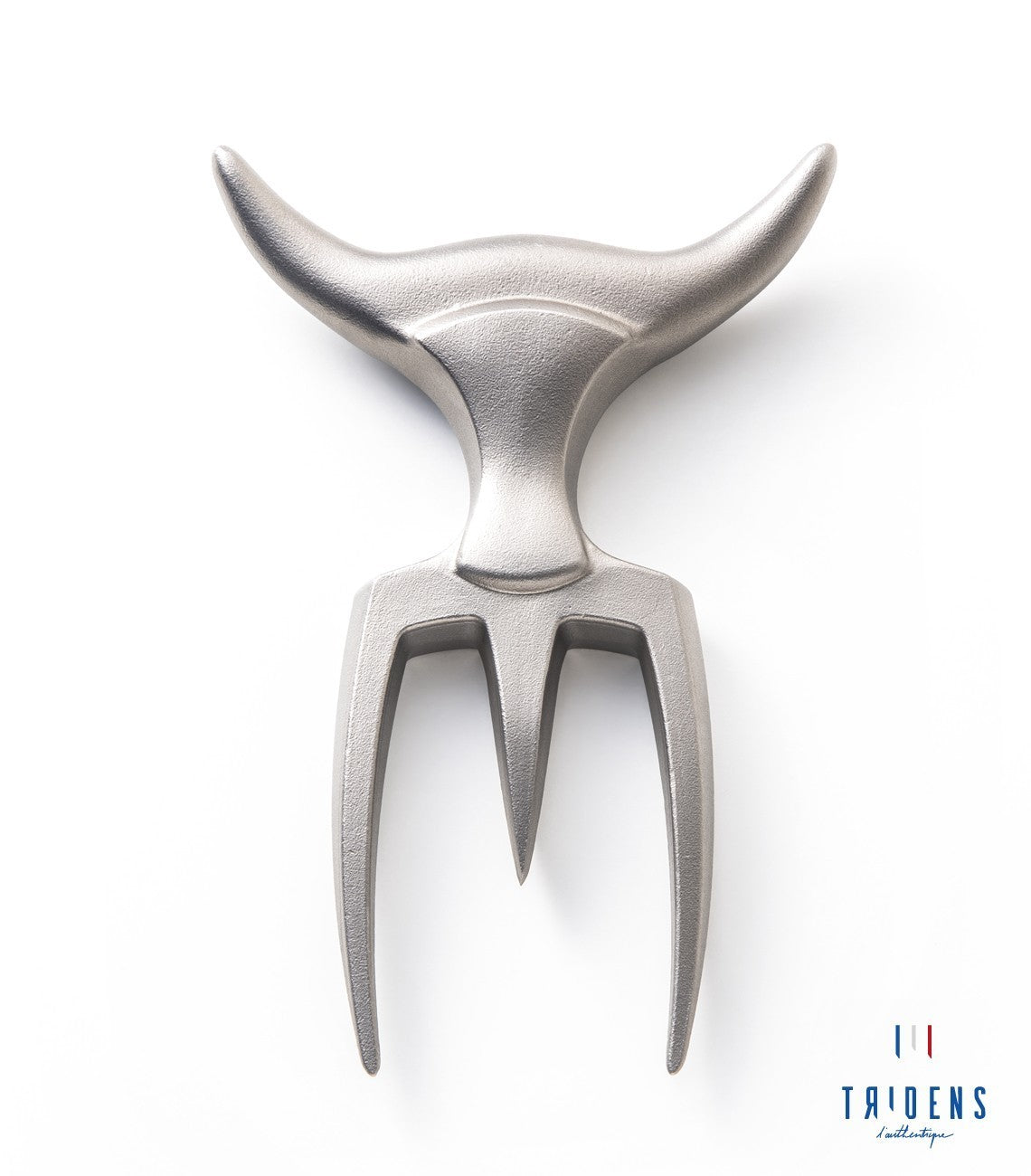 tridens, fourchette à viande avec étui en cuir made in france