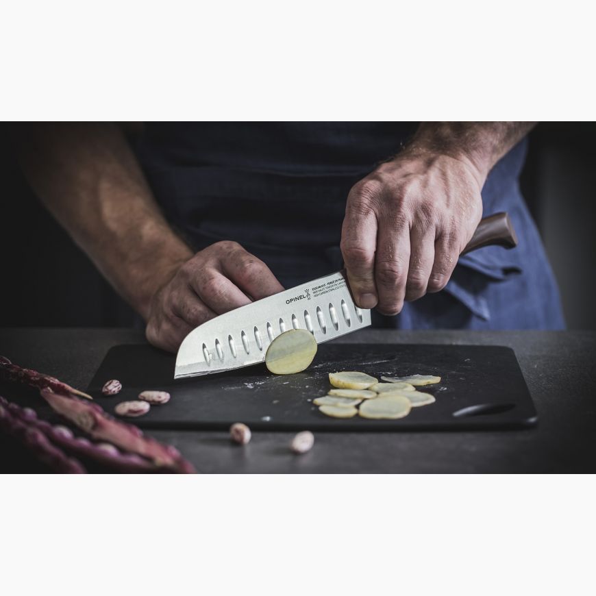 opinel, couteau de cuisine les forgés, couteau de luxe, couteau santoku
